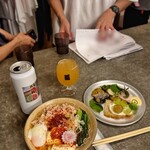 SUBA VS - TanigakiさんとSUBA VSとのコラボ蕎麦と、あて盛り合わせ。