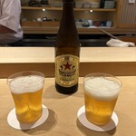 鮨 一二郎 - サッポロラガー赤星