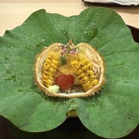 よし澤 - とうもろこしのアイスクリーム噴火湾の毛蟹
