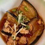 楽々支店 - 和定の揚げなすの肉あんかけ