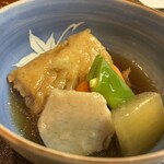 割烹旅館 若松 - 本物のカスベなのね。ゴリゴリ軟骨！