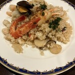 バー レスタカード - シーフードピラフ。具沢山！助かる！美味しかったよぅ。
