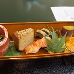 割烹旅館 若松 - 松風をはじめとして、どれもこれも美味しかったなぁ。蓮根とか時間掛けてるんでしょうね