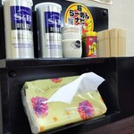 ラッキー食堂 まとや - テーブル調味料①