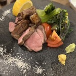 風のじょうけい - 猪の炭火焼き