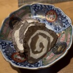 魚と酒 めから鱗 - いぶりがっこクリームチーズ