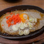 新時代 - 鉄板月見とろろステーキ