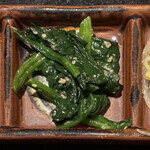 焼肉 喰心 - 季節野菜　ナムルとキムチ