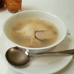 スーツァンレストラン 陳 - 2014.09 チャイナコンソメスープ、松茸、葛仙米、菊花豆腐