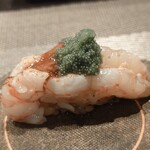 寿司栄 - 鬼エビ/卵