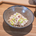 日本料理FUJI - ジンドウイカと枝豆のご飯