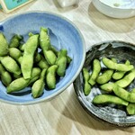 旬菜和味 - 紫頭巾と茶豆食べ比べ