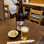 厨房子だぬき - お通し200円、ビール大瓶