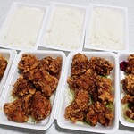 ほかほか弁当 - 今日はから揚げ弁当×3コとから揚げおかず×1コ