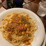 プー横丁 - 料理写真:スパゲッティ  チリコンカーン