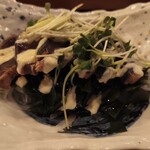 酉や 喜兵衛 - カツオのタタキ喜兵衛風？マヨとポン酢が良き。