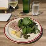 ルディック - パテドカンパーニュとフォアグラのムース サラダ添え