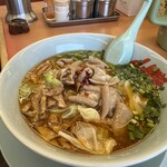ラーメン山岡家 - 期間限定スタミナもつ醤油ラーメン990円