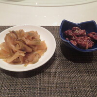 中国料理 陽明殿 - 搾菜、胡桃飴炊き