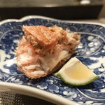 寿司栄 - 雌ガニ(能登)/かぼす