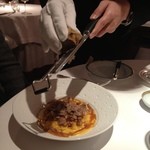 レ セゾン - 14.10南瓜のニョッキ　セープ茸　栗　白トリュフ　　