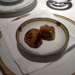 レ セゾン - 14.10雷鳥のアンぺリアル風　蕎麦粉で作ったスペツレとトリュフのシャンティイー