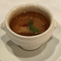 THE KOBECRUISE コンチェルト - オニオングラタンスープ。これはおかわりしたい一品でした。
