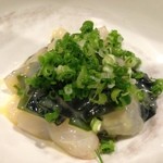 そらや - カンパチ酢味噌和え　熱燗が止まりません。