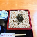 やぶ善 - 冷水で締められているので、コシがあって旨い。