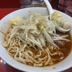 ラーメン二郎 - ミニ　SK半分　　生姜半分　にんにく少し