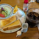 おだ珈琲店 - モーニングセット 660円　(2025.9)