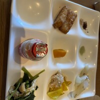 スカイグリルブッフェGOCOCU - 温野菜は塩など付けて食べるスタイル。とにかく美味しくておかわりしたよ。