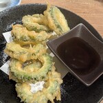 ぽん酒ダイニング だるまの宴 - ゴーヤの天ぷら