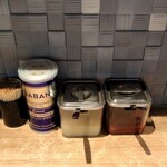 ラーメン 野良裏家 - 卓上味変調味料