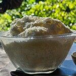 山桜 - 練乳ミルクかき氷 抹茶