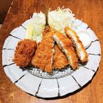 とんかつとカフェあら珠 - 鱧かつ・真アジフライ・一口ヒレカツなど