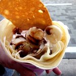 クレープハウス ピーナッツ - 生カスタードバナナチョコ！(2014,10/18)