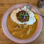 スパイスカリーて - ♪アンチョビ•キーマ & ウメチキ(大盛り)♪