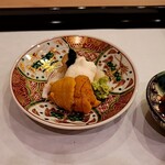 馬車道 大かわ - つぶ貝　とろろと雲丹