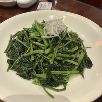萬珍樓 本店 - 空芯菜のニンニク炒め