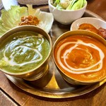 カトマンドゥカリーPUJA - 色のコントラストも素敵