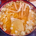 更科分店 - カレー定食の ラーメン