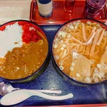 更科分店 - カレー定食(ラーメン)