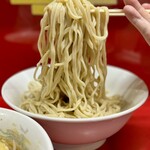 ラーメン二郎 - 小ラーメン 豚2枚・つけ麺変更・ニンニク・アブラ・一味唐辛子