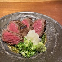 山形牛イチボのにんにく醤油麹焼き