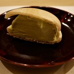 鮨 やすみつ - 抹茶最中アイス