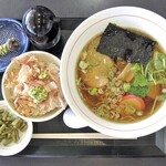レストラン 銀河亭 - わさびラーメン＆生わさびご飯セット
