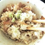 レストラン 銀河亭 - 生わさびご飯（全体をザックリ混ぜて）
