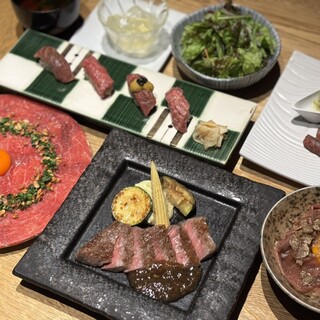 こきんたん ランチ』【プラチナKINTANコース】名物プラチナユッケや30日間熟成金舌