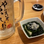 濱松たんと - お通し、浜名湖海苔かな？